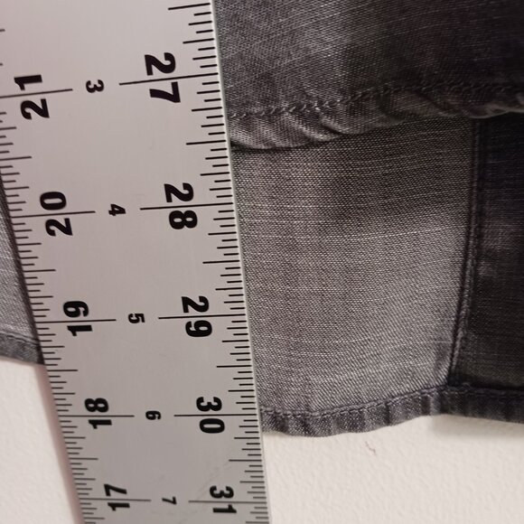 Cloth & Stone Anthropologie S Gray Chambray Button Down Front W Back Button Down - Picture 14 of 16